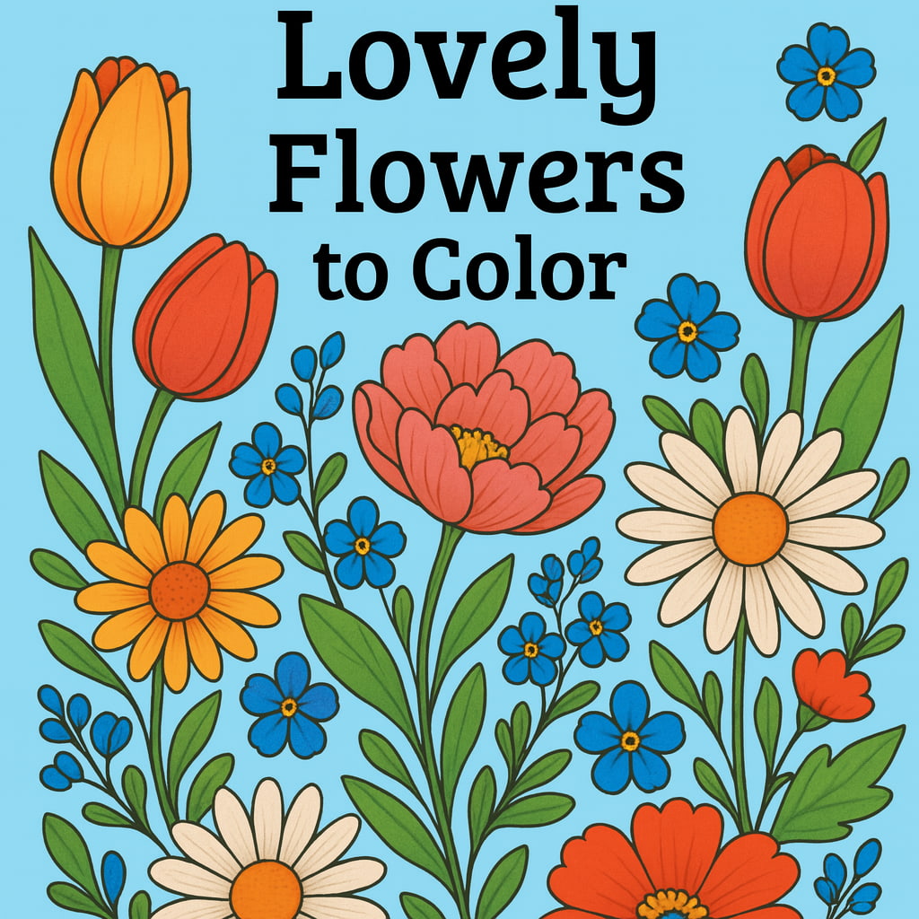 Lovely Flowers to Color